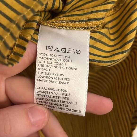 Urban Outfitters Vertical Stripe Button Down Top Size Small - Picture 6 of 8